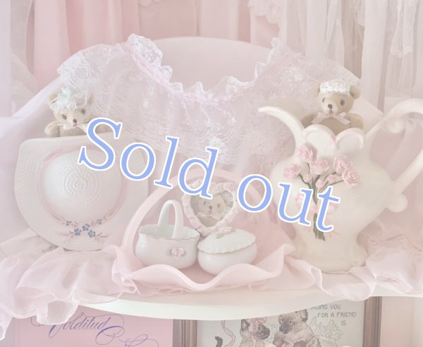 画像10: 【Vintage】 Ribbon hat wall planter (10)