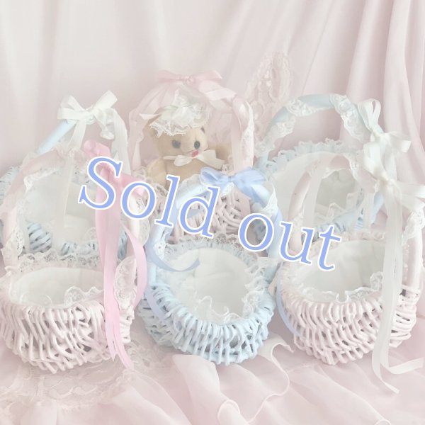 画像1: 【for stuffed & doll】Basket cradle mini (1)