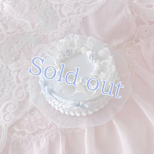 画像5: Bule rose cake (5)