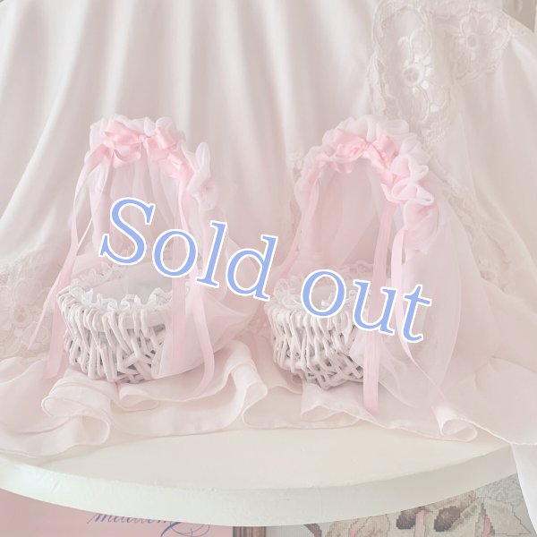 画像7: 【for stuffed & doll】Basket cradle mini veil (7)