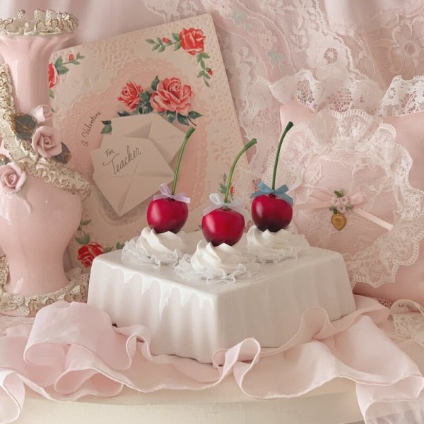 画像1: 【For stuffed & doll】Whip cherry headdress (1)