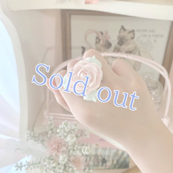 画像2: Cream rose ring (2)