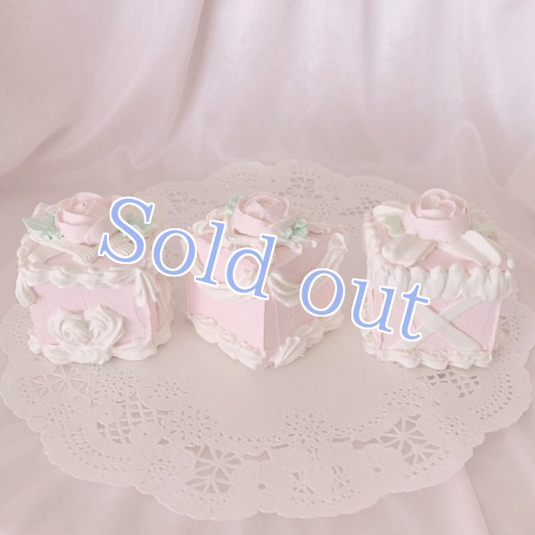 画像1: 【Sugar】petit cube cake (pink) (1)