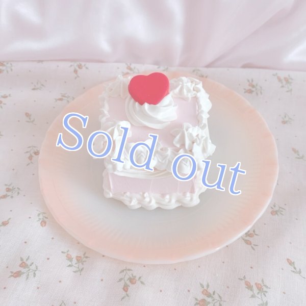 画像2: 【Sugar】petit cube cake heart (2)