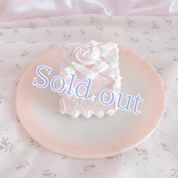 画像2: 【Sugar】petit cube cake petit rose (2)