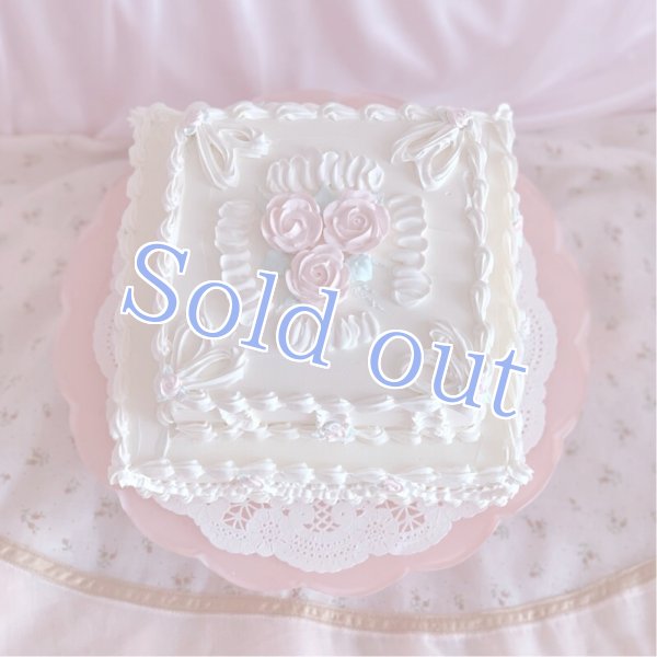 画像2: 【Sugar】2 square rose cake (2)