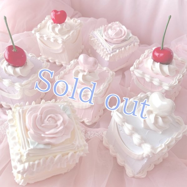 画像11: 【Sugar】petit cube cake pearl heart (11)