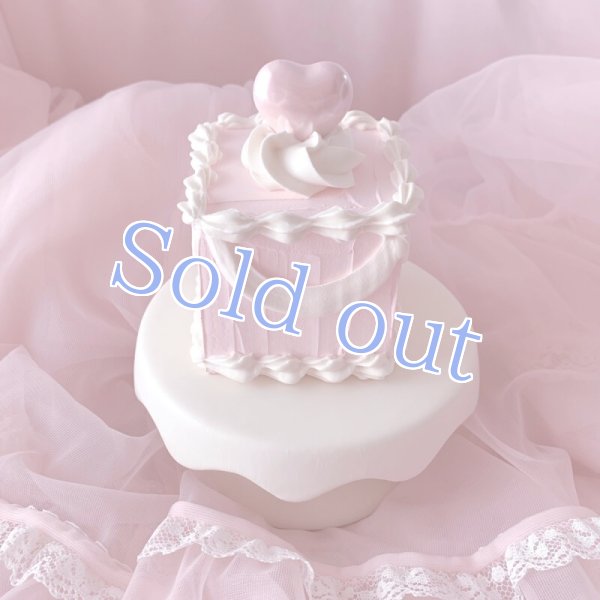 画像2: 【Sugar】petit cube cake pearl heart (2)