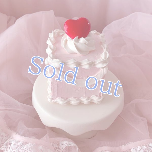 画像2: 【Sugar】petit cube cake pearl heart (2)