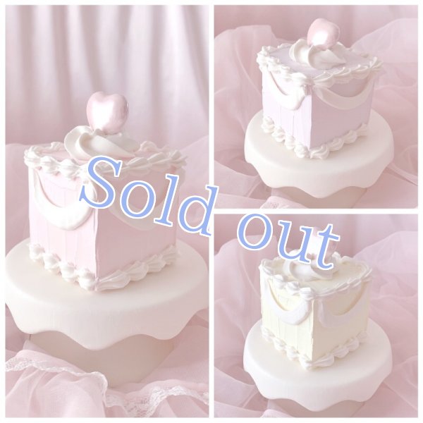 画像7: 【Sugar】petit cube cake pearl heart (7)