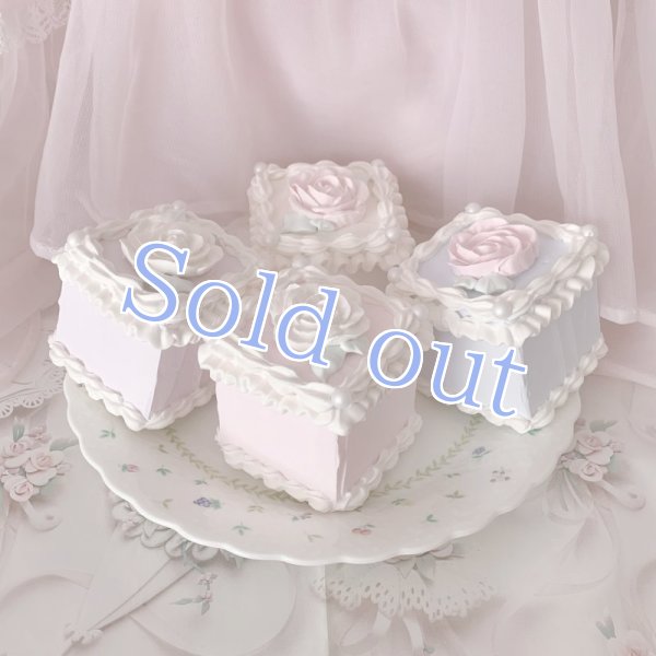 画像1: 【Sugar】petit cube cake rose (1)