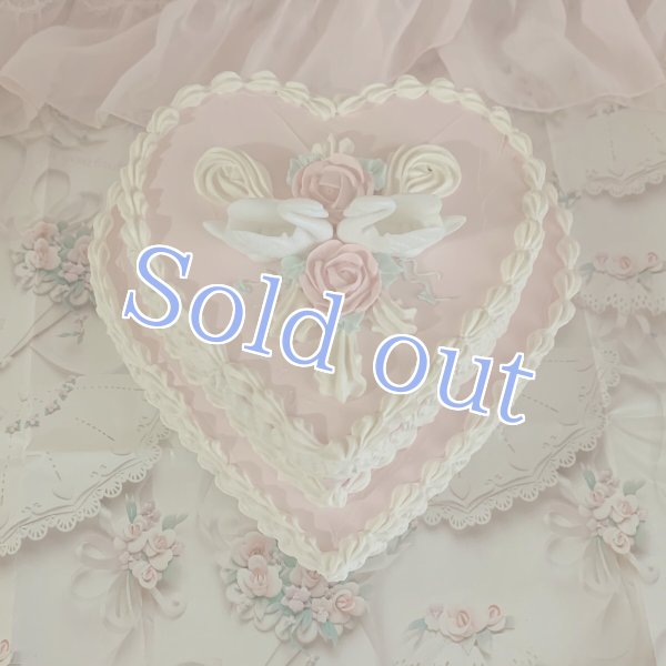 画像2: 【Sugar】swan two stage heart cake (2)