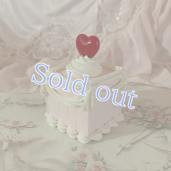 画像5: 【Sugar】petit cube cake red heart (5)