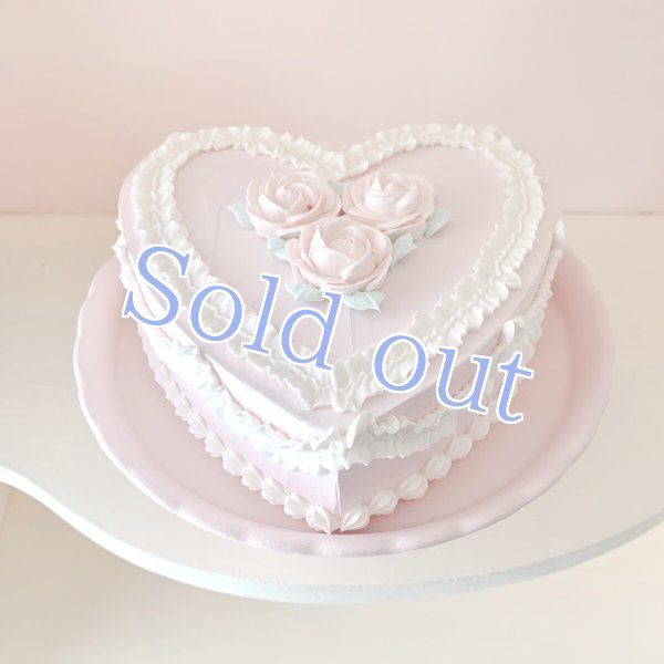 画像2: Heart Whole Cake Frill Rose (2)