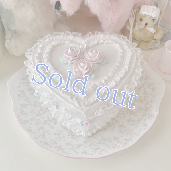 画像6: 【受注】Lacy heart whole cake (6)