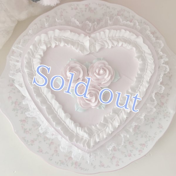 画像4: 【受注】Lacy heart whole cake (4)