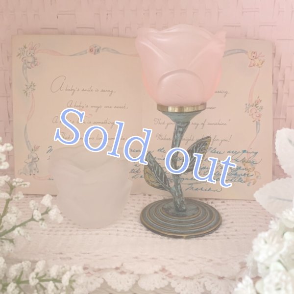 画像2: 【Vintage】Rose candle holder (2)
