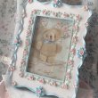 画像2: 【Vintage】Rose blue ribbon photo frame (2)