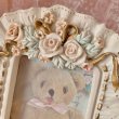 画像3: 【Vintage】Cream rose photo frame (3)