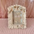 画像1: 【Vintage】Cream rose photo frame (1)