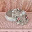 画像2: 【Vintage】Rose porcelain trinket box (2)