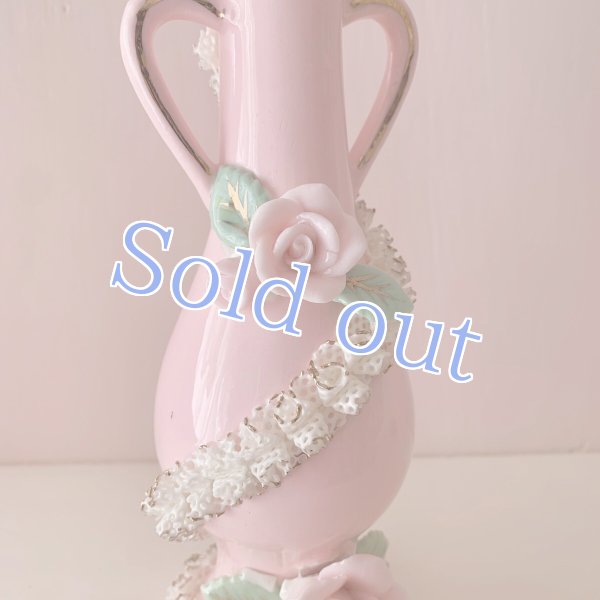 画像2: 【Vintage】Rose lace vase (2)