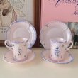 画像4: 【Vintage】Shell pink child tea set (4)