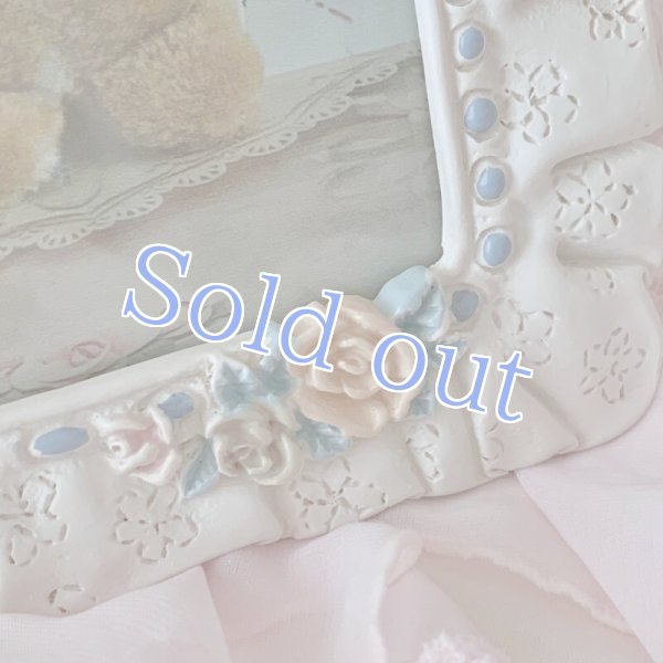 画像7: 【Vintage】 Ribbon & roses frame (7)