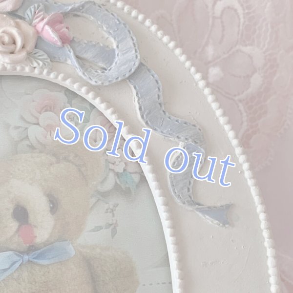 画像14: 【Vintage】 Ribbon & roses frame (14)