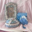 画像4: 【Vintage】 Blue frill jewelry box (4)