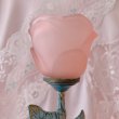 画像2: 【Vintage】Frosted rose candle holder (2)