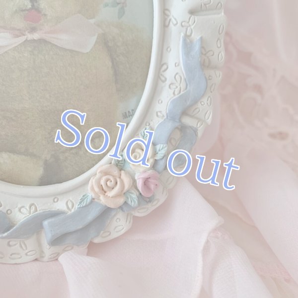 画像4: 【Vintage】 Ribbon & roses frame (4)
