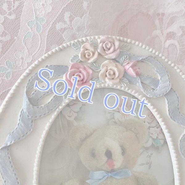 画像13: 【Vintage】 Ribbon & roses frame (13)