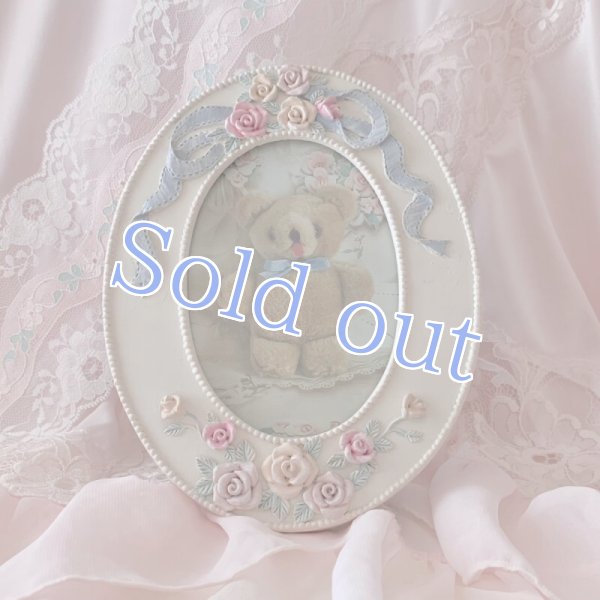 画像11: 【Vintage】 Ribbon & roses frame (11)