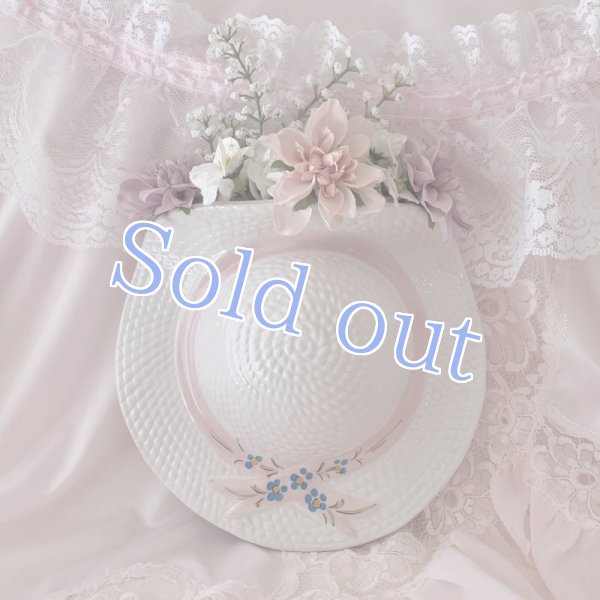 画像1: 【Vintage】 Ribbon hat wall planter (1)
