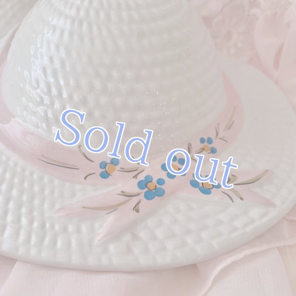 画像5: 【Vintage】 Ribbon hat wall planter (5)