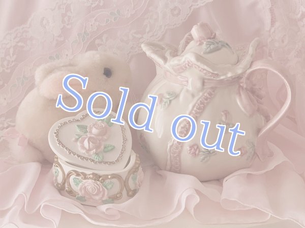 画像4: 【Vintage】Rose relief trinket box (4)