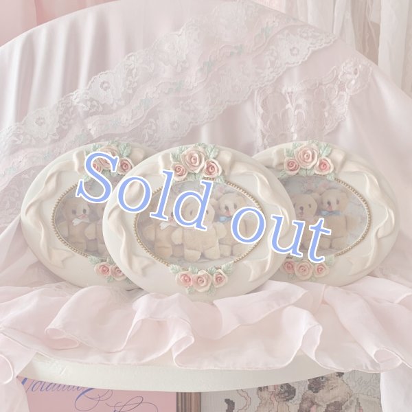 画像3: 【Vintage】Oval ribbon photo frame (3)