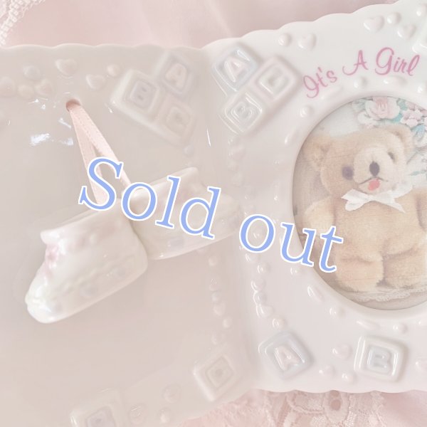 画像2: 【Vintage】Baby girl photo frame (2)