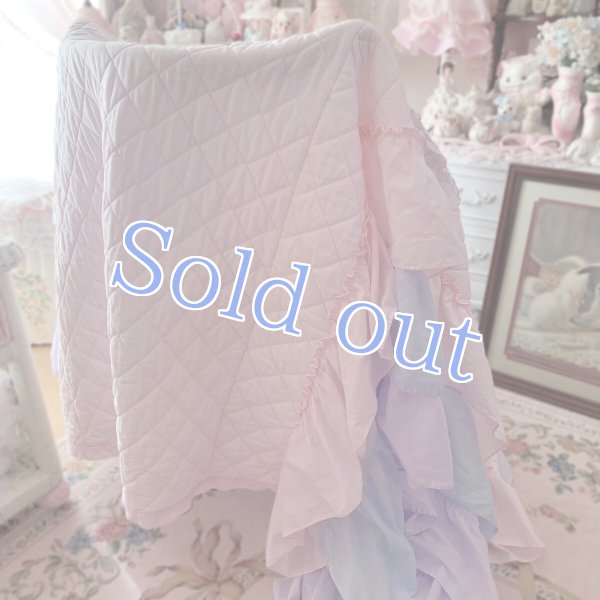 画像2: 【Vintage】Pastel quilting bed spread (2)