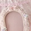 画像2: 【Vintage】Oval satin lace photo frame (2)