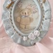 画像4: 【Vintage】Oval blue rose photo frame (4)